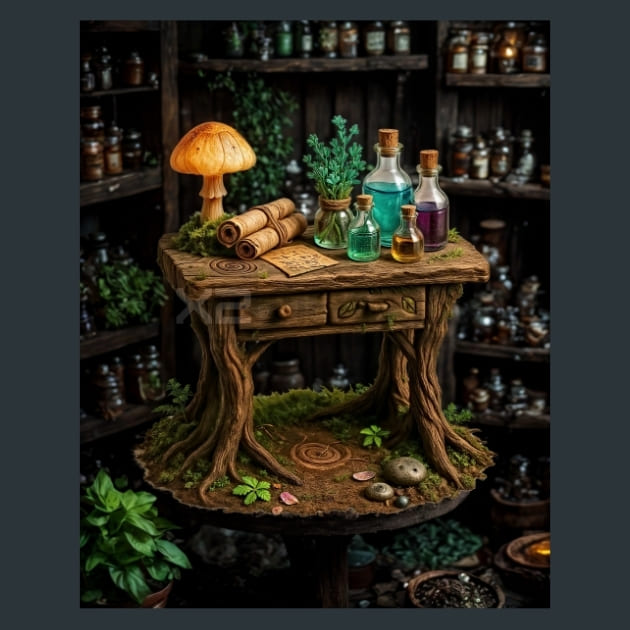Glowroot Apothecary Metal Wall Art and Desktop Mouse Pad by X2Metal