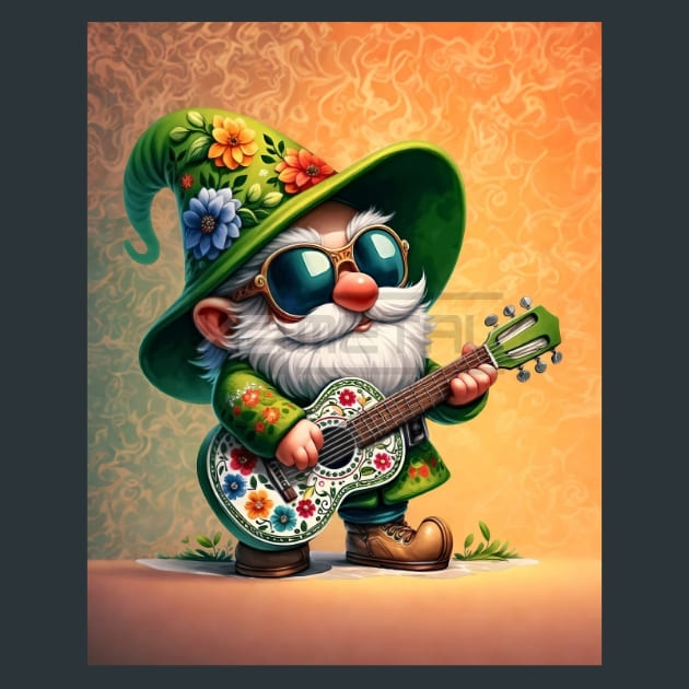 Gnome &amp; Bloom1 Metal Wall Art and Desktop Mouse Pad by X2Metal
