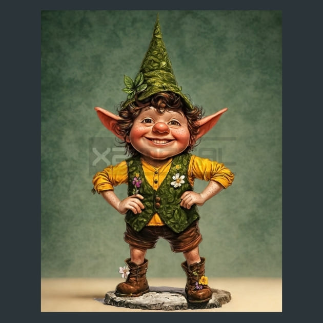 Gnome &amp; Bloom 17 Metal Wall Art and Desktop Mouse Pad by X2Metal