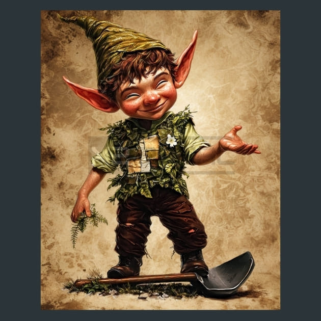 Gnome &amp; Bloom 19 Metal Wall Art and Desktop Mouse Pad by X2Metal