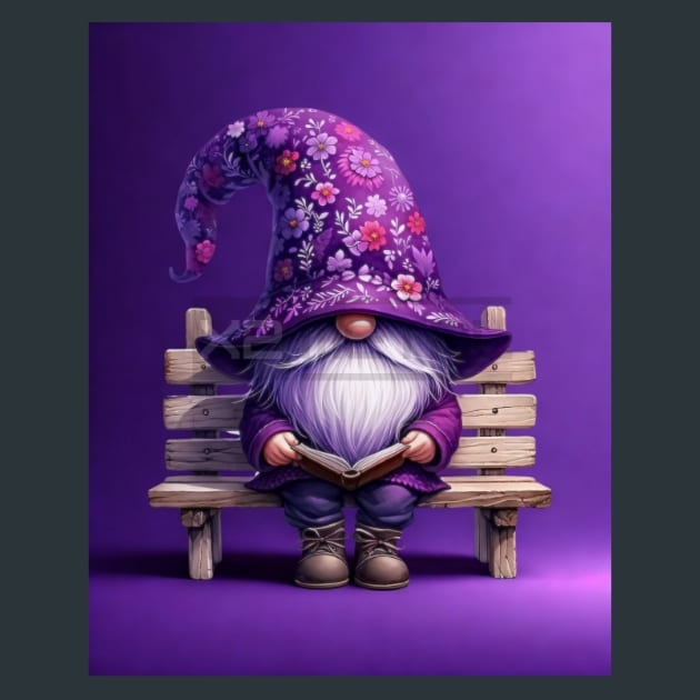 Gnome &amp; Bloom 1 Metal Wall Art and Desktop Mouse Pad by X2Metal