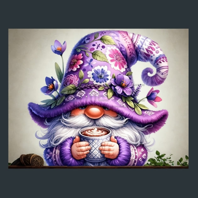 Gnome &amp; Bloom 38 Metal Wall Art and Desktop Mouse Pad by X2Metal