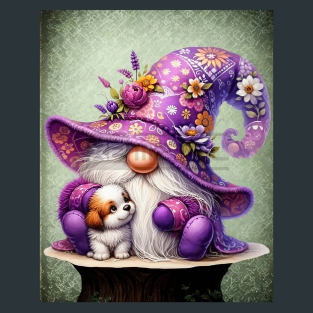Gnome &amp; Bloom 39 Metal Wall Art and Desktop Mouse Pad by X2Metal