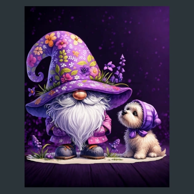 Gnome &amp; Bloom 40 Metal Wall Art and Desktop Mouse Pad by X2Metal