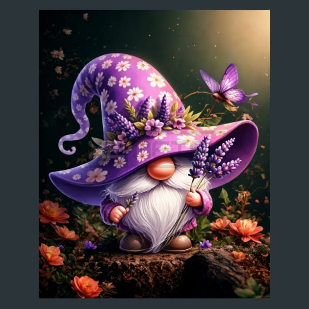 Gnome & Bloom 41 Metal Wall Art and Desktop Mouse Pad by X2Metal