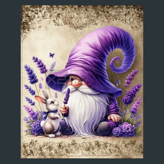 Gnome &amp; Bloom 44 Metal Wall Art and Desktop Mouse Pad by X2Metal