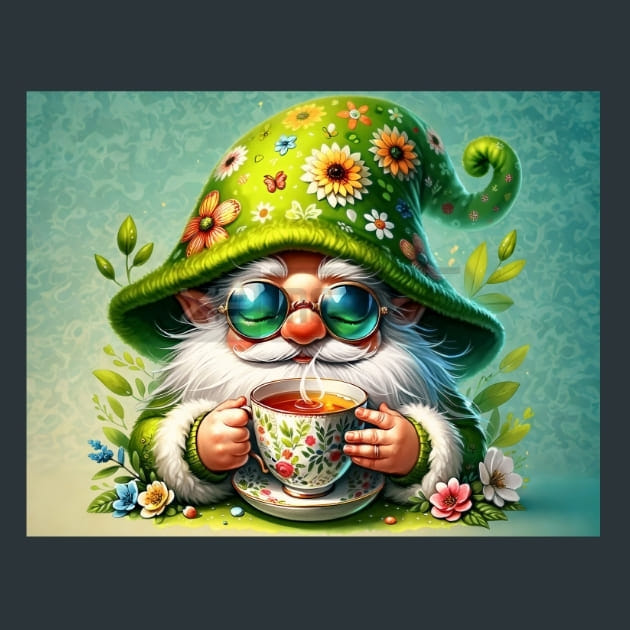 Gnome & Bloom 50 Metal Wall Art and Desktop Mouse Pad by X2Metal