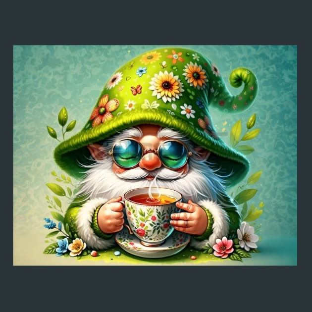 Gnome &amp; Bloom 50 Metal Wall Art and Desktop Mouse Pad by X2Metal