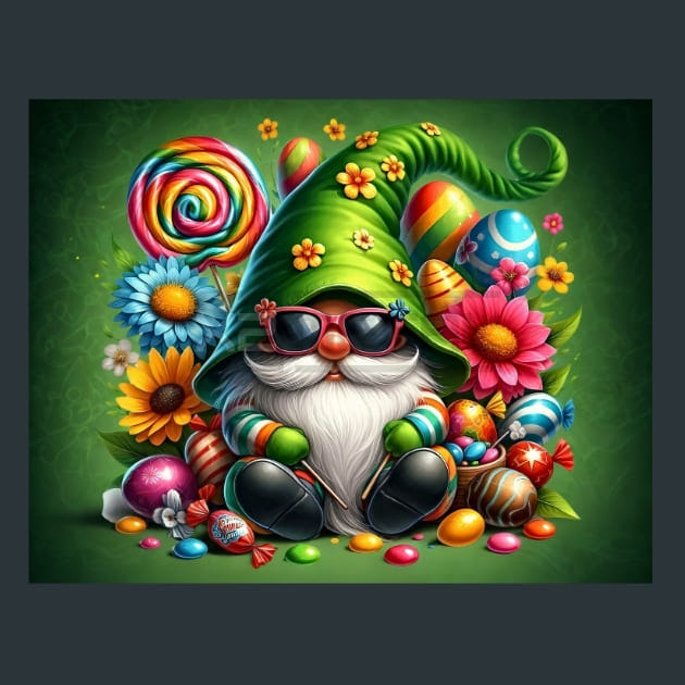 Gnome & Bloom 54 Metal Wall Art and Desktop Mouse Pad by X2Metal
