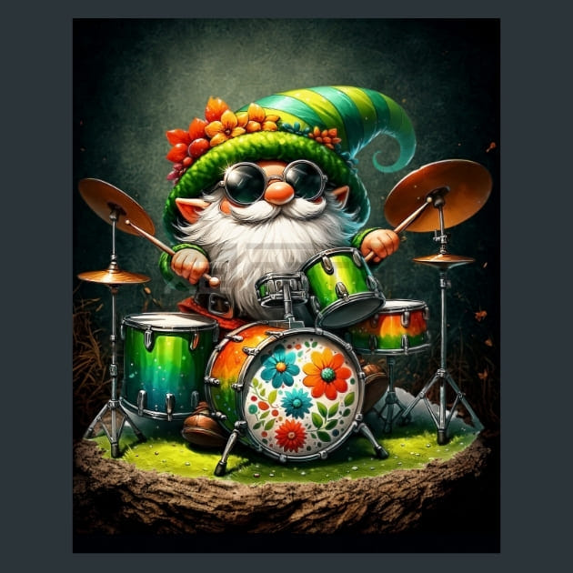 Gnome & Bloom 55 Metal Wall Art and Desktop Mouse Pad by X2Metal