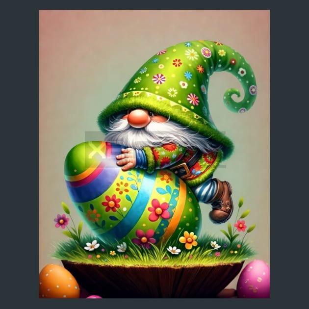 Gnome &amp; Bloom 58 Metal Wall Art and Desktop Mouse Pad by X2Metal