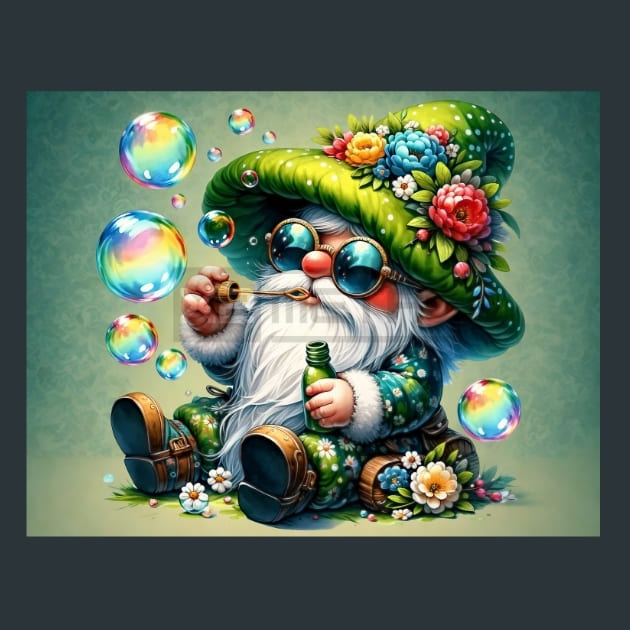 Gnome &amp; Bloom 60 Metal Wall Art and Desktop Mouse Pad by X2Metal