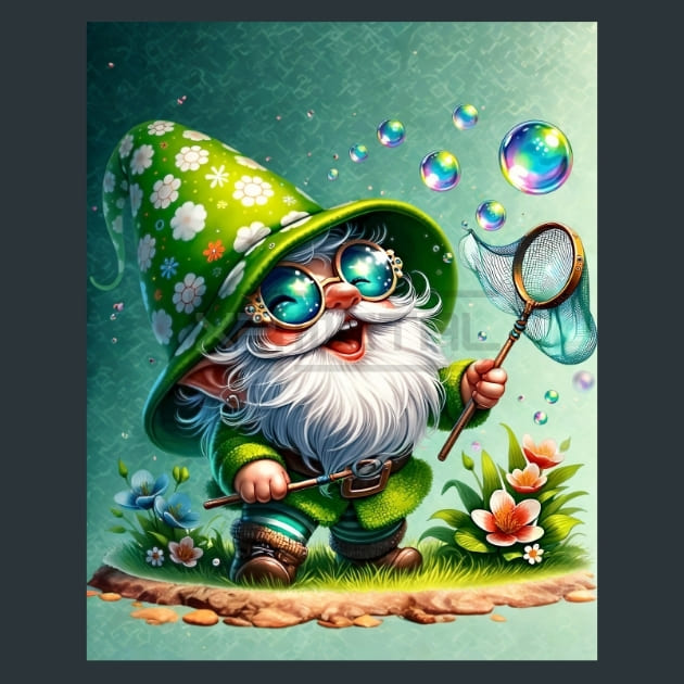 Gnome &amp; Bloom 61 Metal Wall Art and Desktop Mouse Pad by X2Metal
