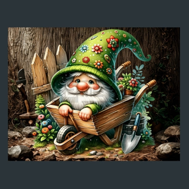 Gnome & Bloom 66 Metal Wall Art and Desktop Mouse Pad by X2Metal