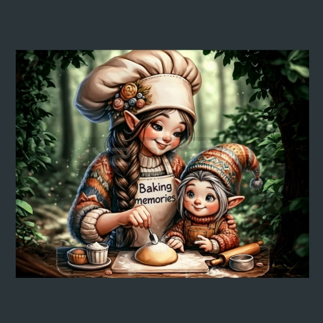 Gnome Girl Hugs 10 Metal Wall Art and Desktop Mouse Pad by X2Metal