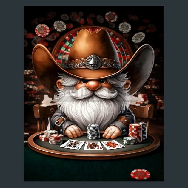 Gnomes Wild West 8 Metal Wall Art and Desktop Mouse Pad by X2Metal