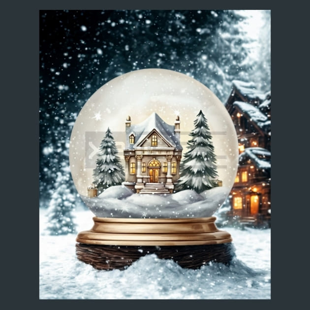 Gold Christmas 10 Metal Wall Art and Desktop Mouse Pad by X2Metal