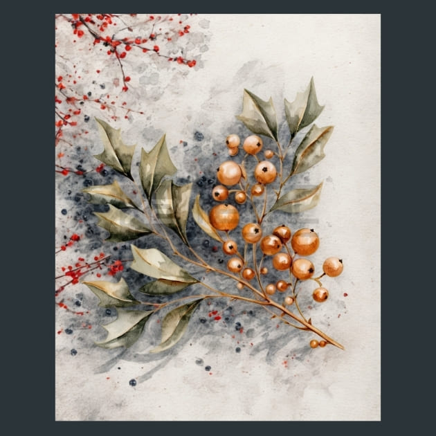 Gold Christmas 27 Metal Wall Art and Desktop Mouse Pad by X2Metal