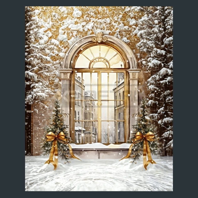 Gold Christmas Metal Prints, Posters And – Metal Print &amp; Mouse Pad | ChromaLuxe | Made in Iowa USA