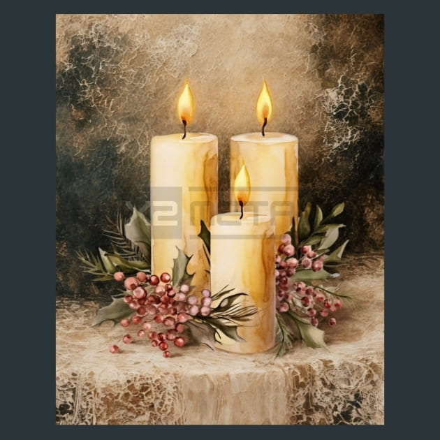 Gold Christmas Metal Prints, Posters And – Metal Print &amp; Mouse Pad | ChromaLuxe | Made in Iowa USA