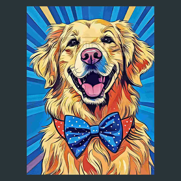 Golden Glamour Paws Metal Wall Art and Desktop Mouse Pad by X2Metal
