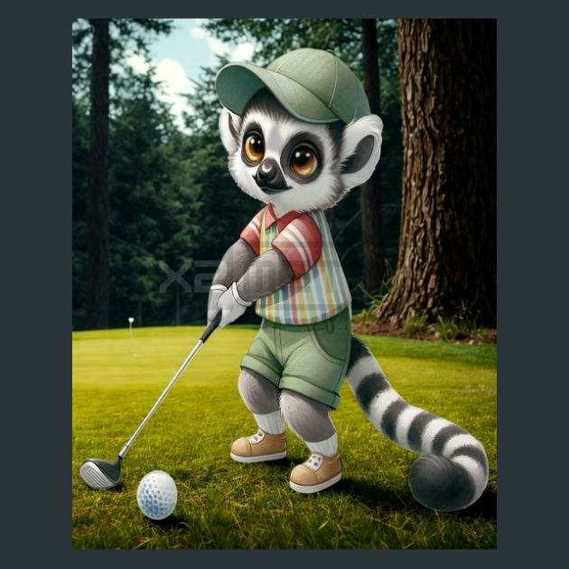 Golf-Lemur-24-Metal-Prints