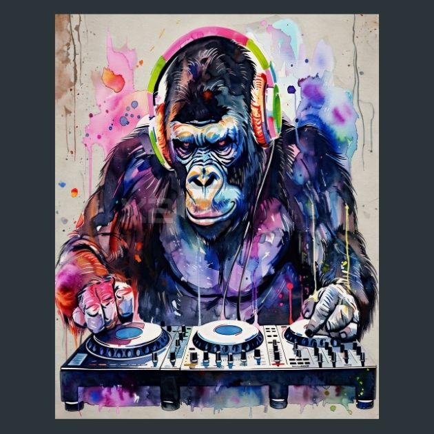 Gorillas-2-Metal-Prints