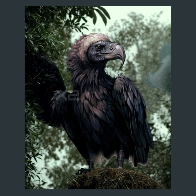 Gothic Animal 1 Metal Wall Art and Desktop Mouse Pad by X2Metal