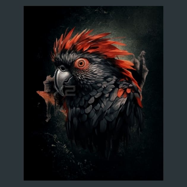 Gothic Animal 11 Metal Wall Art and Desktop Mouse Pad by X2Metal