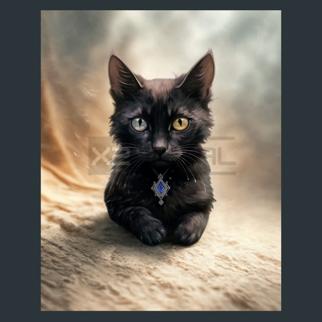 Gothic Animal 12 Metal Wall Art and Desktop Mouse Pad by X2Metal