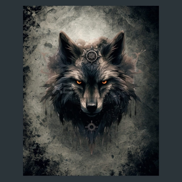 Gothic Animal 15 Metal Wall Art and Desktop Mouse Pad by X2Metal