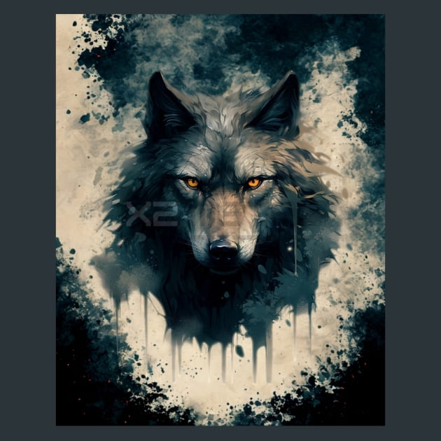 Gothic Animal 18 Metal Wall Art and Desktop Mouse Pad by X2Metal