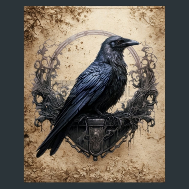Gothic Animal 22 Metal Wall Art and Desktop Mouse Pad by X2Metal