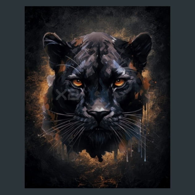 Gothic Animal 23 Metal Wall Art and Desktop Mouse Pad by X2Metal