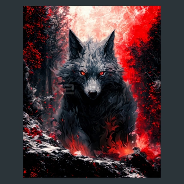 Gothic Animal 25 Metal Wall Art and Desktop Mouse Pad by X2Metal
