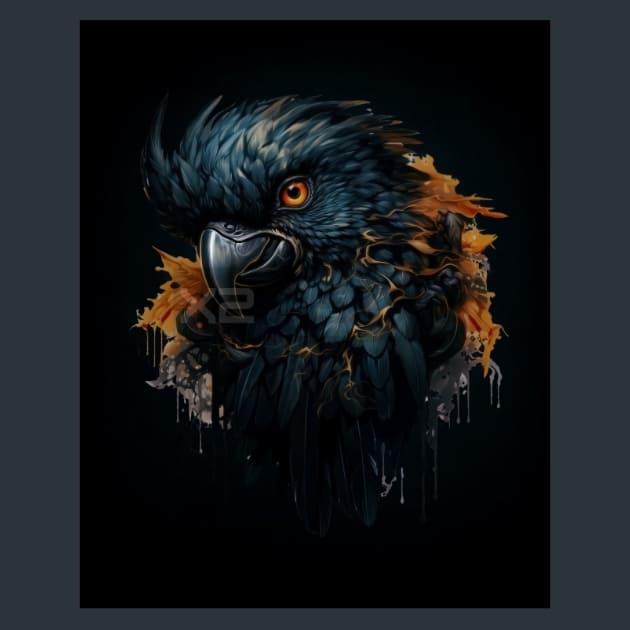 Gothic Animal 30 Metal Wall Art and Desktop Mouse Pad by X2Metal