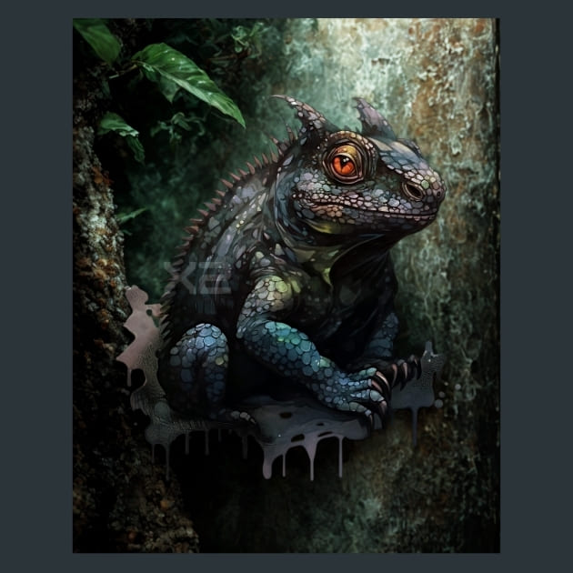 Gothic Animal 31 Metal Wall Art and Desktop Mouse Pad by X2Metal