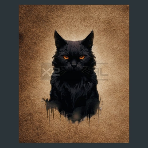 Gothic Animal 32 Metal Wall Art and Desktop Mouse Pad by X2Metal
