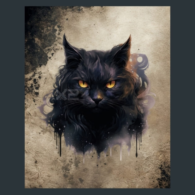 Gothic Animal 34 Metal Wall Art and Desktop Mouse Pad by X2Metal