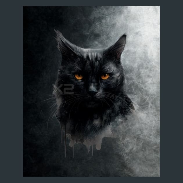 Gothic Animal 37 Metal Wall Art and Desktop Mouse Pad by X2Metal