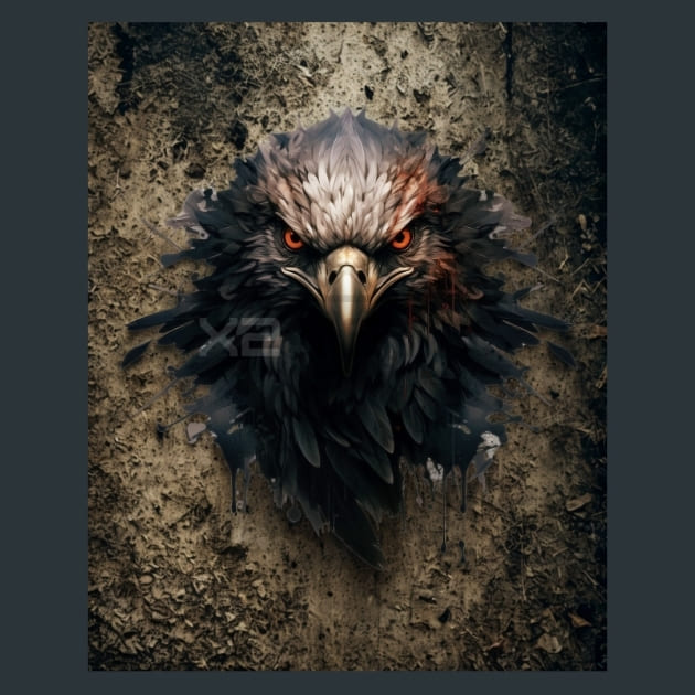 Gothic Animal 9 Metal Wall Art and Desktop Mouse Pad by X2Metal