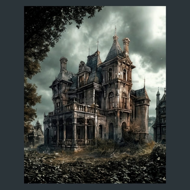 Gothic-Mansion-10-metal-prints-posters-mouse-pads