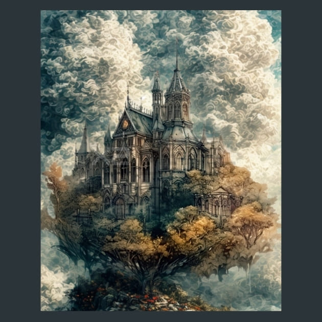 Gothic-Mansion-11-metal-prints-posters-mouse-pads