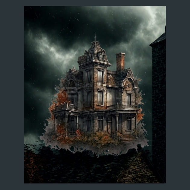 Gothic-Mansion-14-metal-prints-posters-mouse-pads