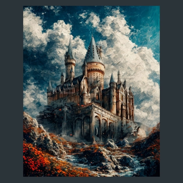 Gothic Mansion 3 Metal Wall Art and Desktop Mouse Pad by X2Metal