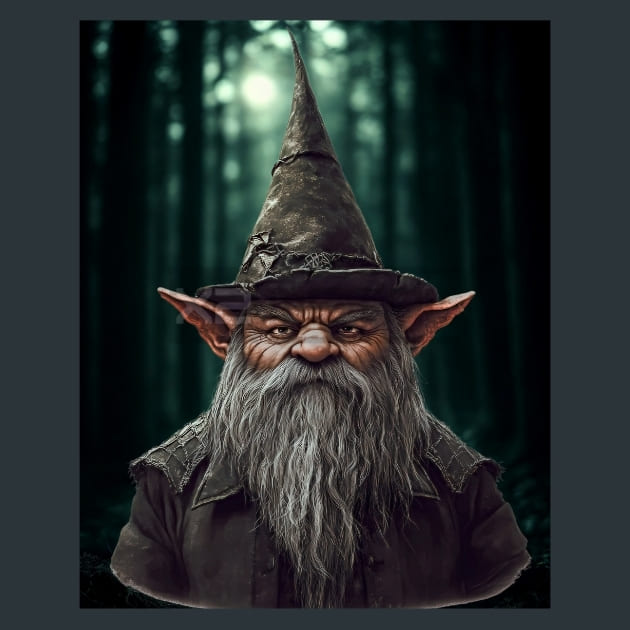 Gothic Mystic Gnomes 3 Metal Wall Art and Desktop Mouse Pad by X2Metal