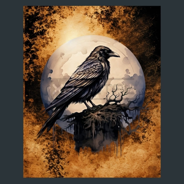 Gothic-Raven-14-metal-prints-posters-mouse-pads