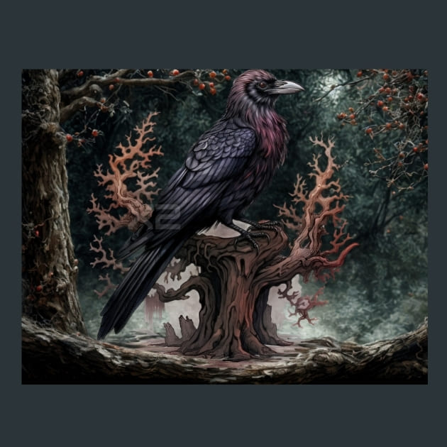 Gothic-Raven-181-metal-prints-posters-mouse-pads