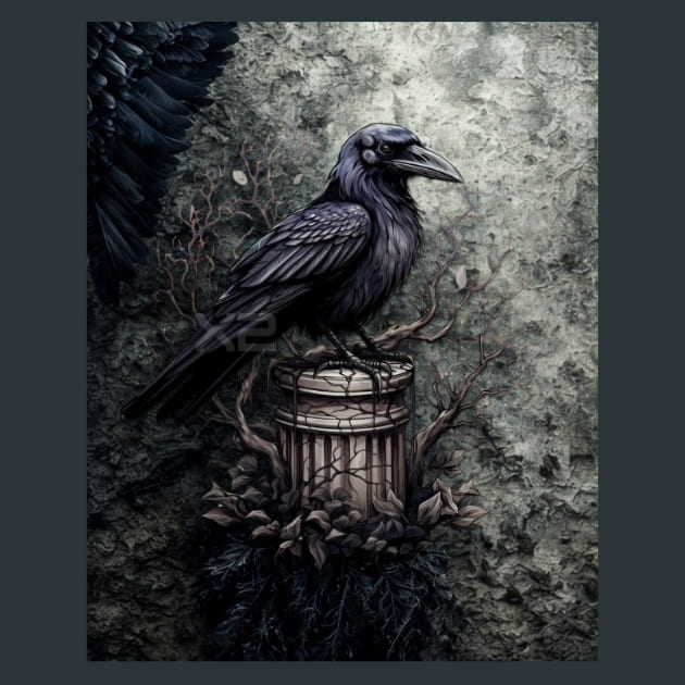 Gothic-Raven-36-metal-prints-posters-mouse-pads