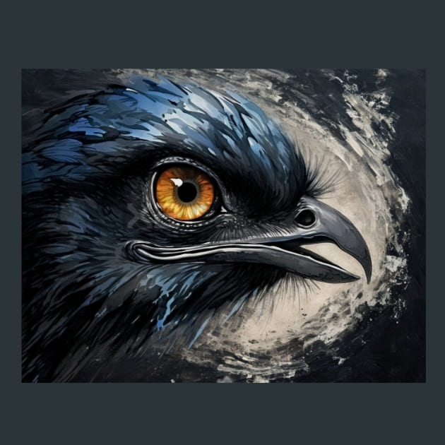 Gothic Raven 41 Metal Wall Art and Desktop Mouse Pad by X2Metal
